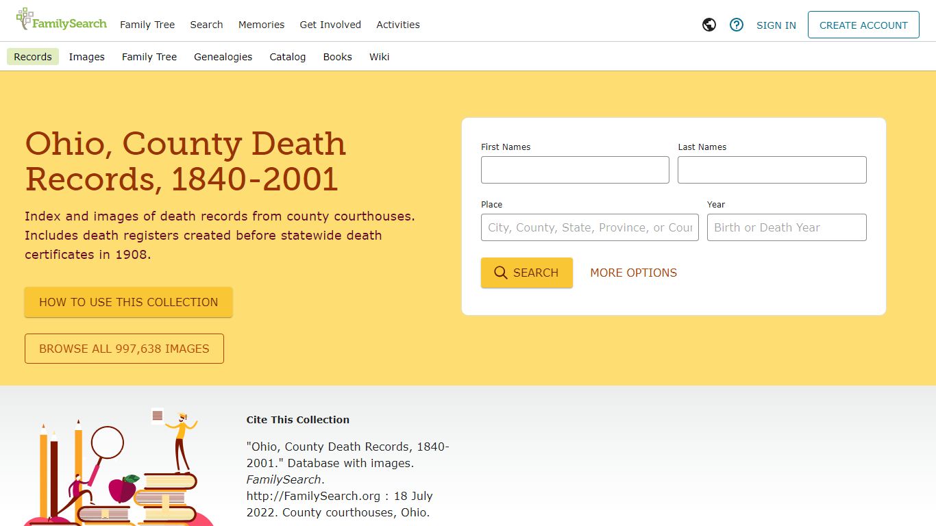 Ohio, County Death Records, 1840-2001 • FamilySearch